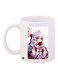 Animated Girl Printed Coffee Mug White/Red/Purple 11ounce