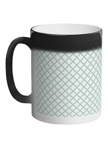 Printed Colour Changing Coffee Mug Black 11ounce