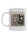 Reading Printed Mug White/Beige/Black
