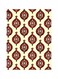 Decorative Printed Plate Red/Yellow/Brown 20x15cm