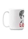 Premium Printed Ceramic Coffee Mug White/Red 350ml