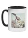 Cotton Tree Printed Coffee Mug Black/White/Brown 325ml
