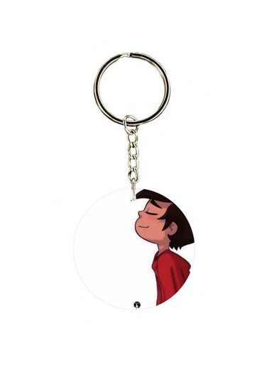 Single Sided Character Printed Keychain