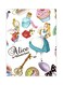 Alice In Worderland Themed Metallic Plate Multicolour 20x15cm
