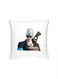 Fortnite Character Printed Decorative Cushion White/Black/Blue 16x16inch