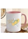 Funny Arabic Quote Mug Flying Slipper (Slipper with Wings) Design, 11oz White Ceramic Cup colour in Pink