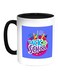 Back To School Printed Coffee Mug Black/White/Blue