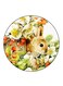 A Rabbit Printed Fridge Magnet Multicolour