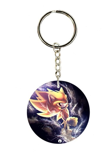 Sonic Printed Keychain