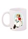 Little Girl Printed Coffee Mug White/Blue/Brown 11ounce