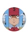 Anime Captain Majid Printed Fridge Magnet Round Multicolour