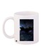 Bat Printed Coffee Mug White/Blue/Black 11ounce