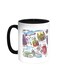 Landmarks Of London Printed Coffee Mug Black/White 11ounce