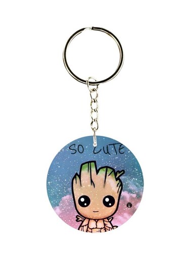 The So Cute Cartoon Charecter Printed Key Chain