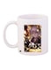 Girl Printed Coffee Mug White/Brown/Yellow 11ounce
