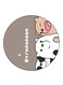 We Bare Bears Printed Fridge Magnet Round Multicolour