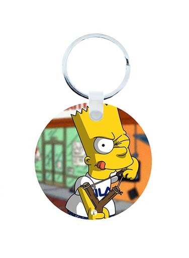 Simpsons Wooden Keychain