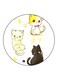 Cats Printed Fridge Magnet Multicolour