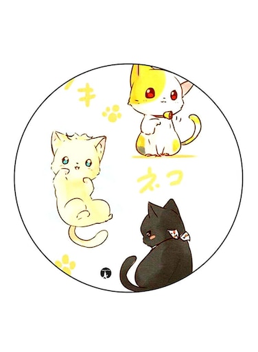Cats Printed Fridge Magnet Multicolour