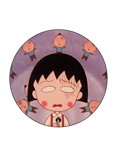 Anime Chibi Maruko Chan Printed Fridge Magnet Multicolour