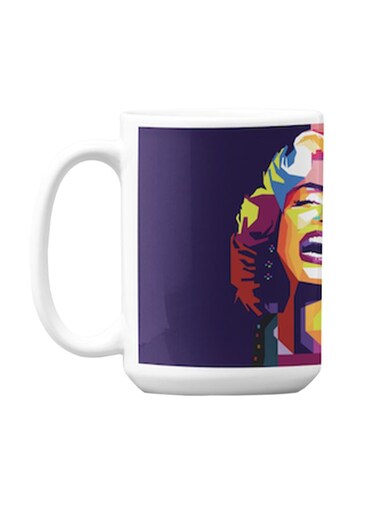 Premium Printed Ceramic Coffee Mug Multicolour 350ml