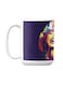 Premium Printed Ceramic Coffee Mug Multicolour 350ml