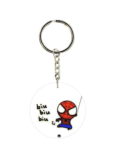 Spiderman Printed Single Sided Keychain