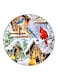 Vintage Art Printed Fridge Magnet Multicolour