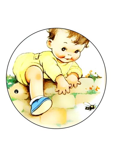 Baby Printed Fridge Magnet Multicolour
