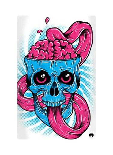 Printed Fridge Magnet Multicolour 8.5x0.4x5.5cm