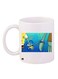 SpongeBob And Squidward Printed Coffee Mug White/Green/Blue 11ounce