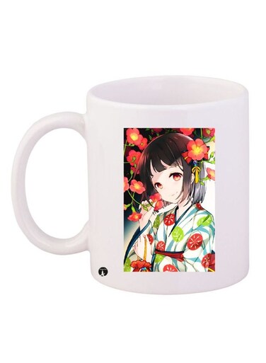 Printed Coffee Mug White/Red/Black