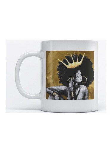 Mug Woman for Coffee and Tea White