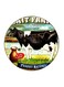 Cow Printed Fridge Magnet Multicolour 5.5 x 5.5cm
