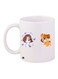 Cartoon Printed Coffee Mug White/Purple/Brown 11ounce