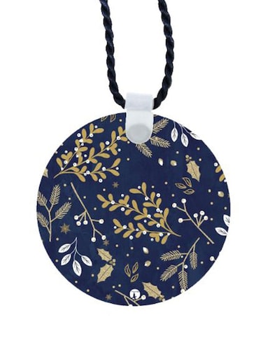 Flowers Printed Car Mirror Pendant