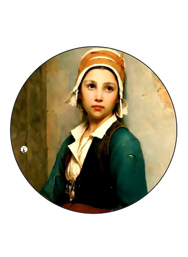 Vintage Art Printed Fridge Magnet Multicolour