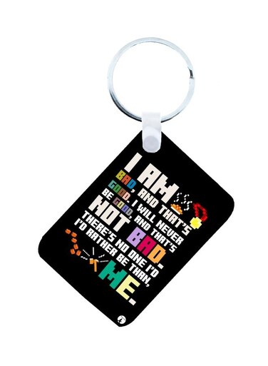 Wreck It Ralph Printed Keychain Black/Green/Yellow