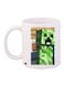 Printed Ceramic Coffee Mug White/Green/Yellow