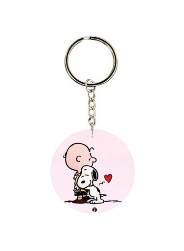 Cartoon Themed Single Sided Keychain