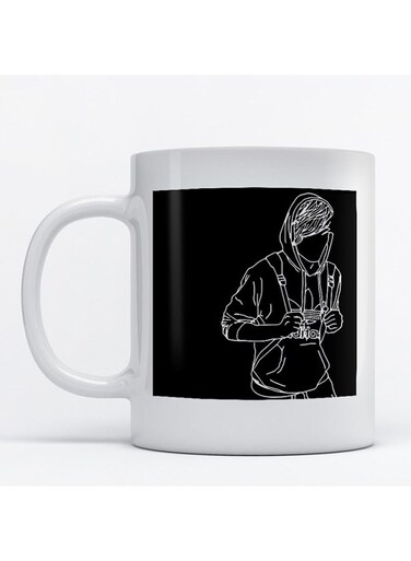 The Man Printed Coffee Mug White