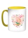 The Pyramids Of Egypt Printed Coffee Mug Yellow/White/Pink