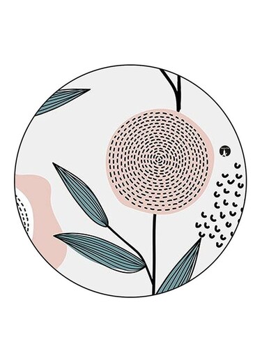 Flower Printed Fridge Magnet Multicolour