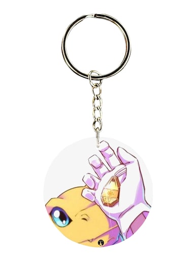 Anime Digimon Printed Keychain