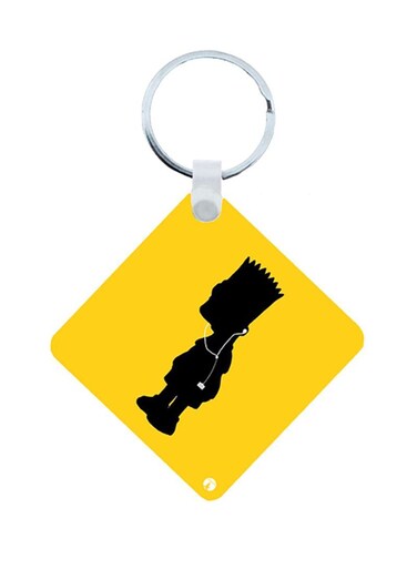Simpsons Wooden Keychain