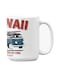Premium Printed Ceramic Coffee Mug White/Red 350ml