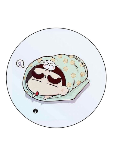 Anime Shin Chan Printed Fridge Magnet Round Multicolour