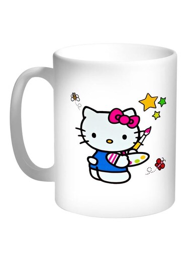 Hello Kitty Printed Coffee Mug White/Pink/Blue