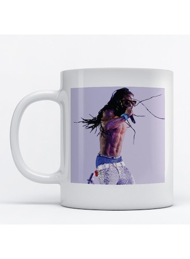 Lil Wayne Printed Mug White/Purple/Black