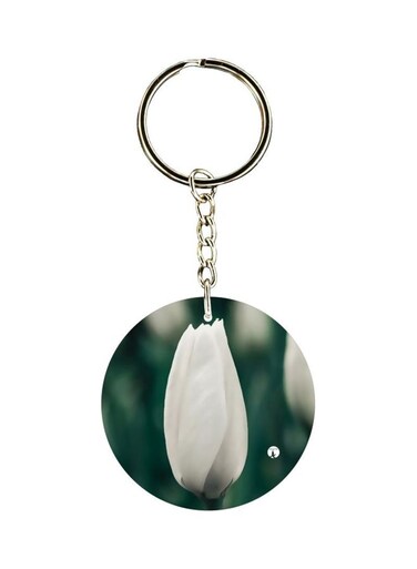 Flower Printed Keychain
